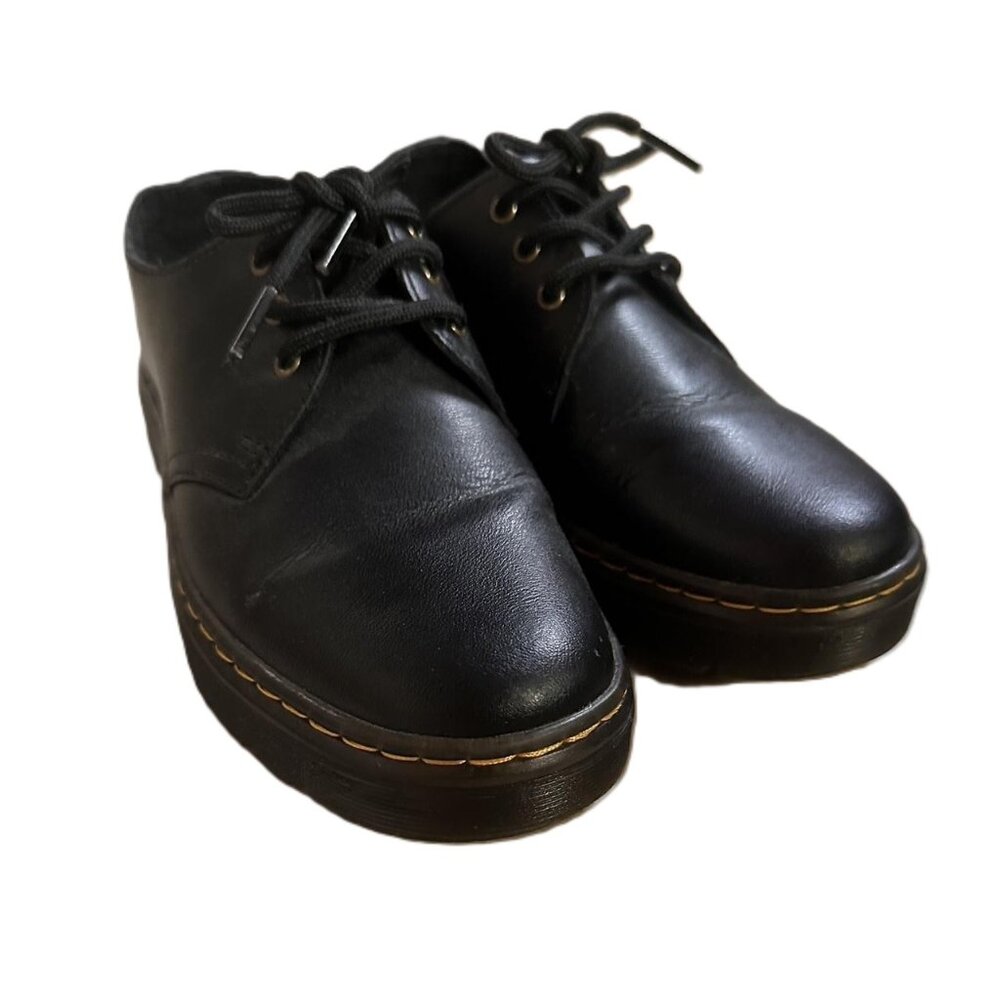 Dr. Martens Zavala Lo Black Leather Oxford Shoes Women’s 7 / Men’s 6